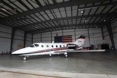 Beechcraft Beechjet 400A N560MT operated by MTJ Aviation, LLC, KCLT, exterior