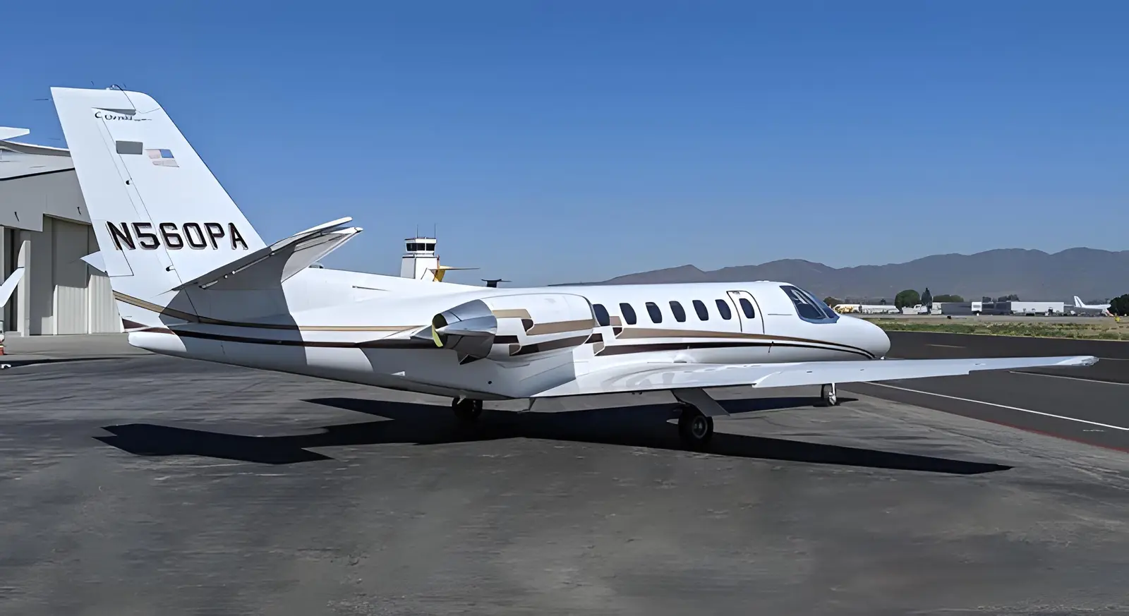 Cessna Citation V N560PA operated by Chrysler Aviation, Inc, exterior