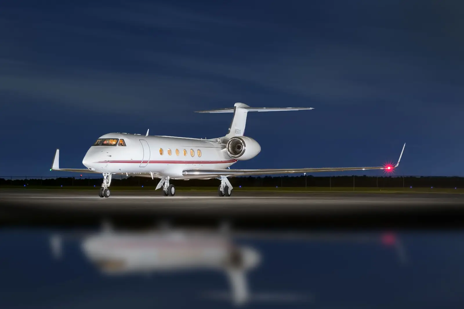Gulfstream V N5616 operated by Global Air Charters, Inc., exterior
