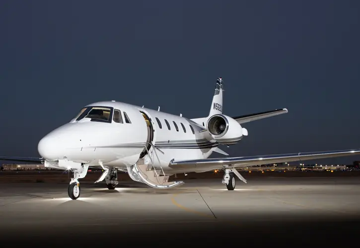 Cessna Citation XLS N562LD operated by NexJet Aviation, KLGB, exterior