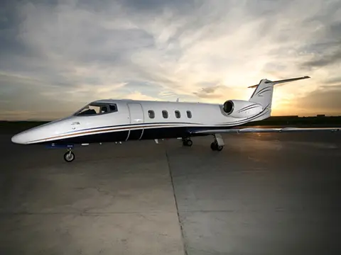 Bombardier Learjet 55 N56HS operated by International Jet Aviation Services, Inc., exterior