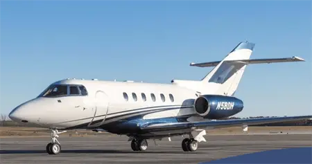 Beechcraft Hawker 800XP N58DH operated by FlyUSA, KTPA, exterior
