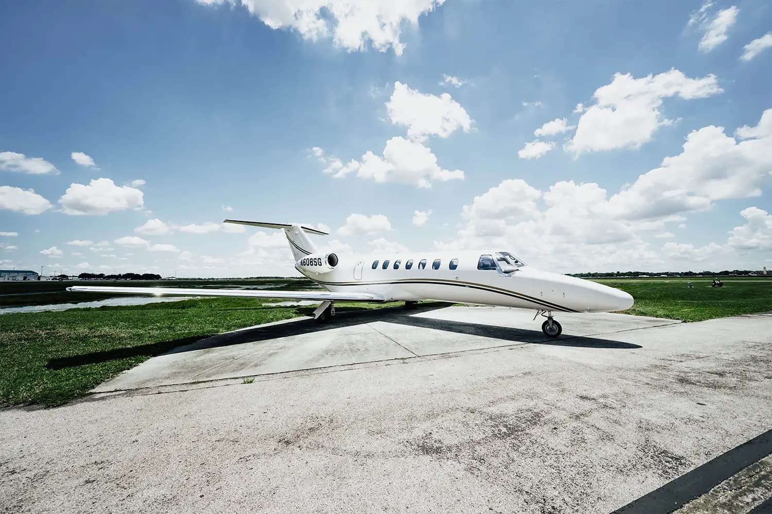 Cessna Citation CJ3 N608SG operated by Northern Jet Management, Inc., exterior