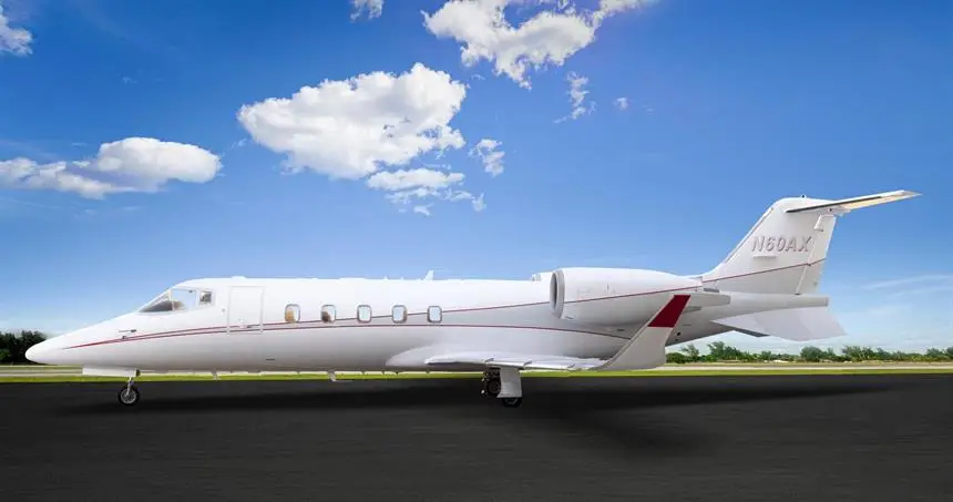 Bombardier Learjet 60XR N60AX operated by Jet 1 Charter, Inc., exterior