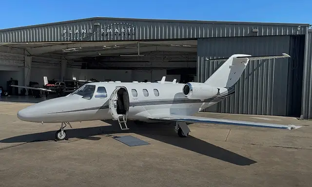Cessna Citation CJ1 N613JG operated by PlaneSmart Aviation, LLC, exterior