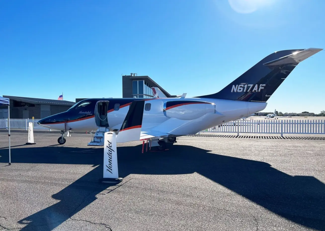 Honda HondaJet N617AF operated by Cutter Flight Management, Inc., exterior