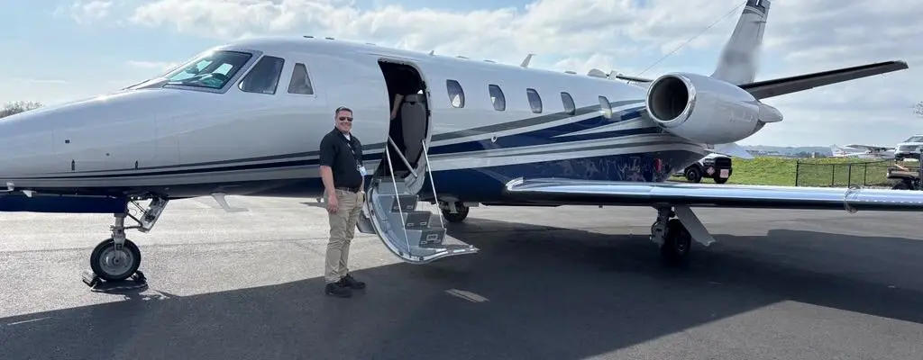 Cessna Citation Excel N617MW operated by Waltzing Matilda Aviation LLC, exterior