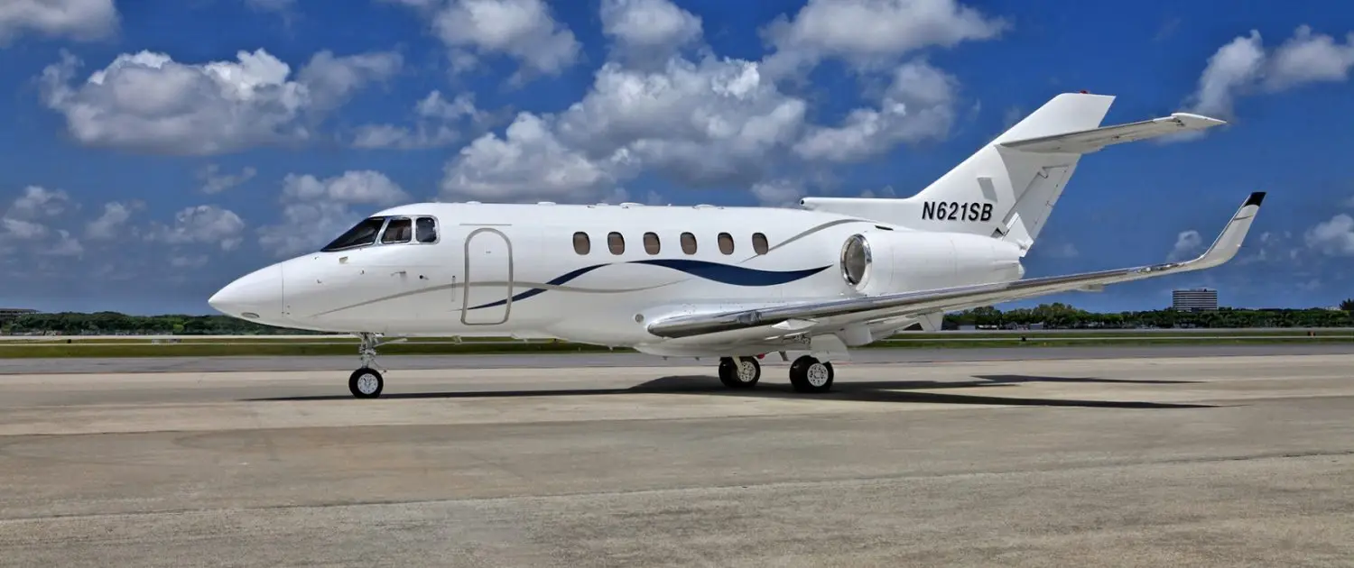 Beechcraft Hawker 800XP N621SB operated by Jet Access Aviation, exterior