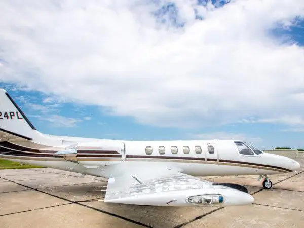 Cessna Citation II N624PL operated by Midwest Flying Service, Inc., exterior
