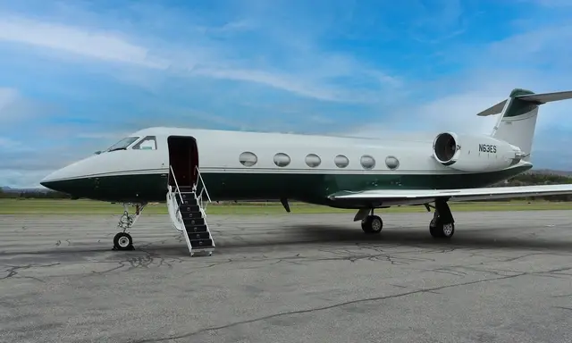 Gulfstream IV-SP N63ES operated by Lyon Aviation, Inc., exterior