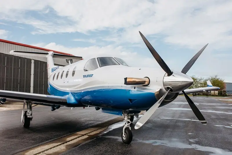 Pilatus PC-12/45 N644SD operated by Aero-Tech Services Inc, exterior