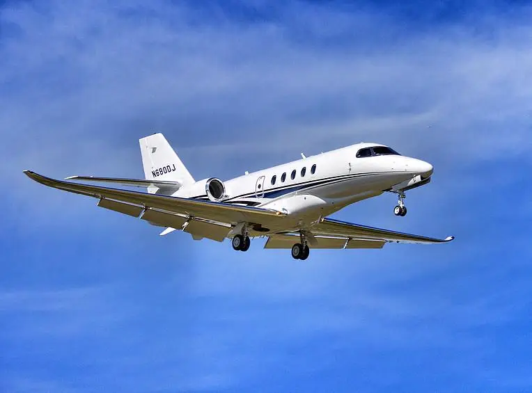 Cessna Citation Latitude N680DJ operated by Direct Jet Charter, LLC, exterior