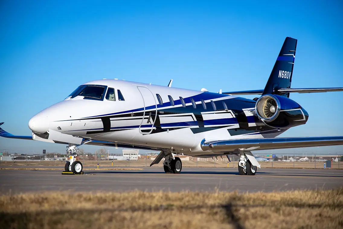 Cessna Citation Sovereign N680VM operated by Thrive Aviation, exterior