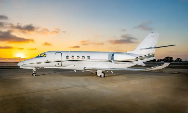 Cessna Citation Latitude N686TW operated by Schubach Aviation, KCRQ, exterior