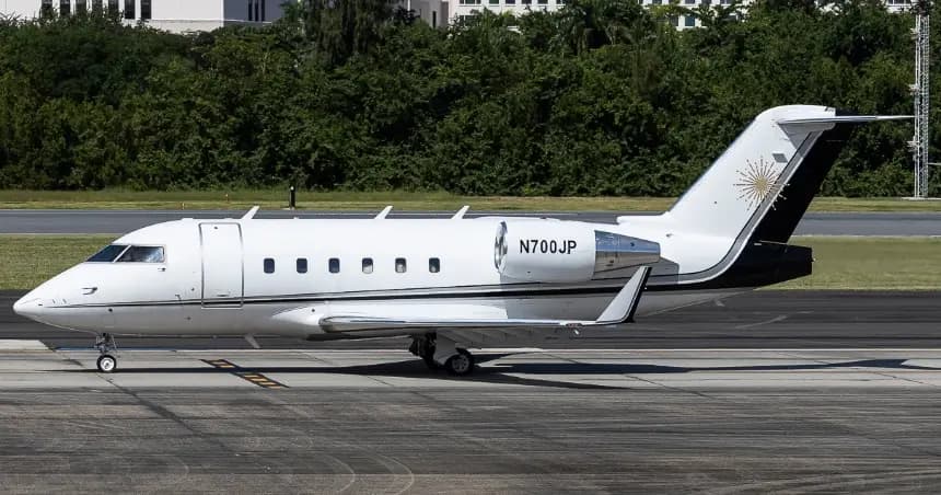 Bombardier Challenger 604 N700JP operated by A-ok Jets, exterior