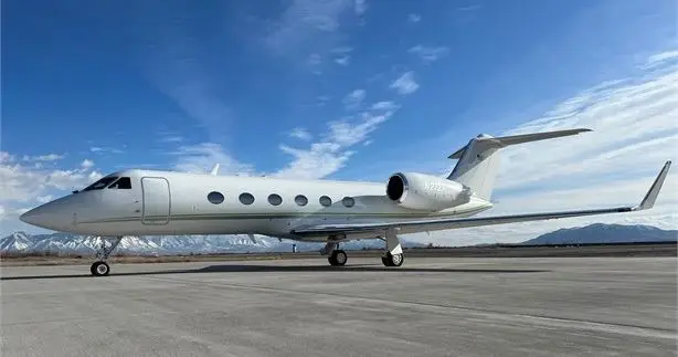 Gulfstream IV-SP N707VV operated by Hera Flight, LLC, exterior