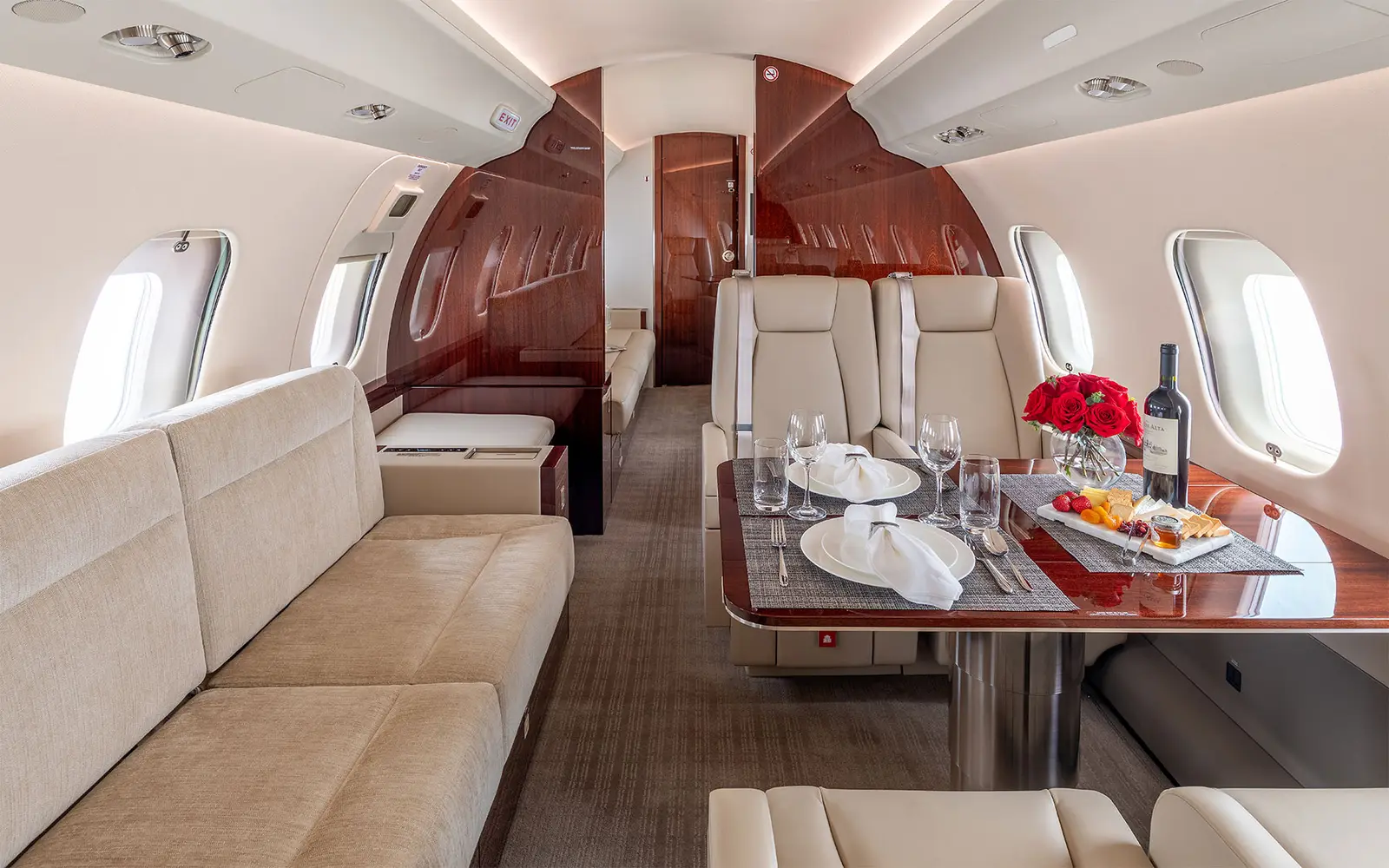 Bombardier Global 6500 N70MJ operated by Clay Lacy Aviation, Inc. photo 6