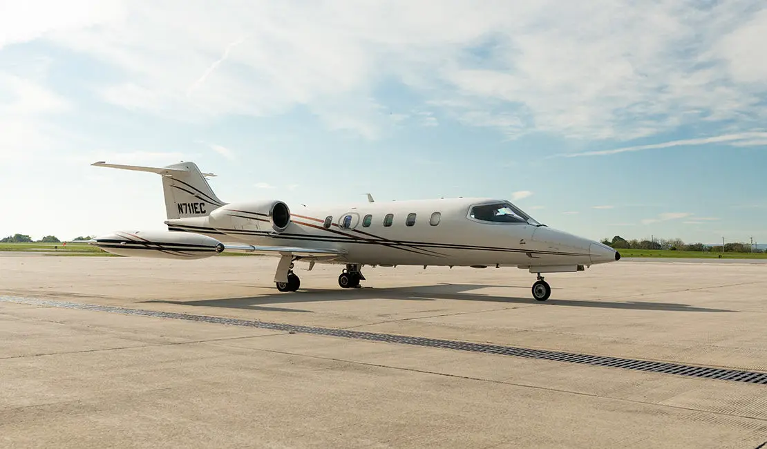 Bombardier Learjet 35A N711EC operated by East Coast Jets, Inc., exterior