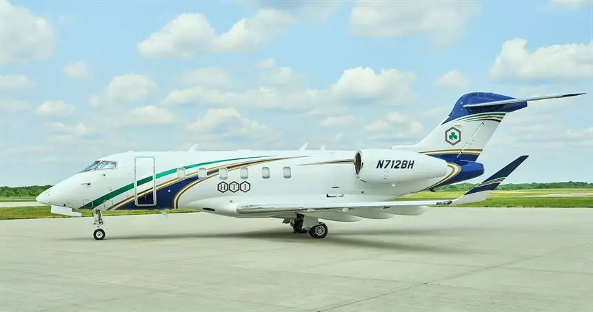 Bombardier Challenger 350 N712BH operated by Northern Jet Management, Inc., exterior