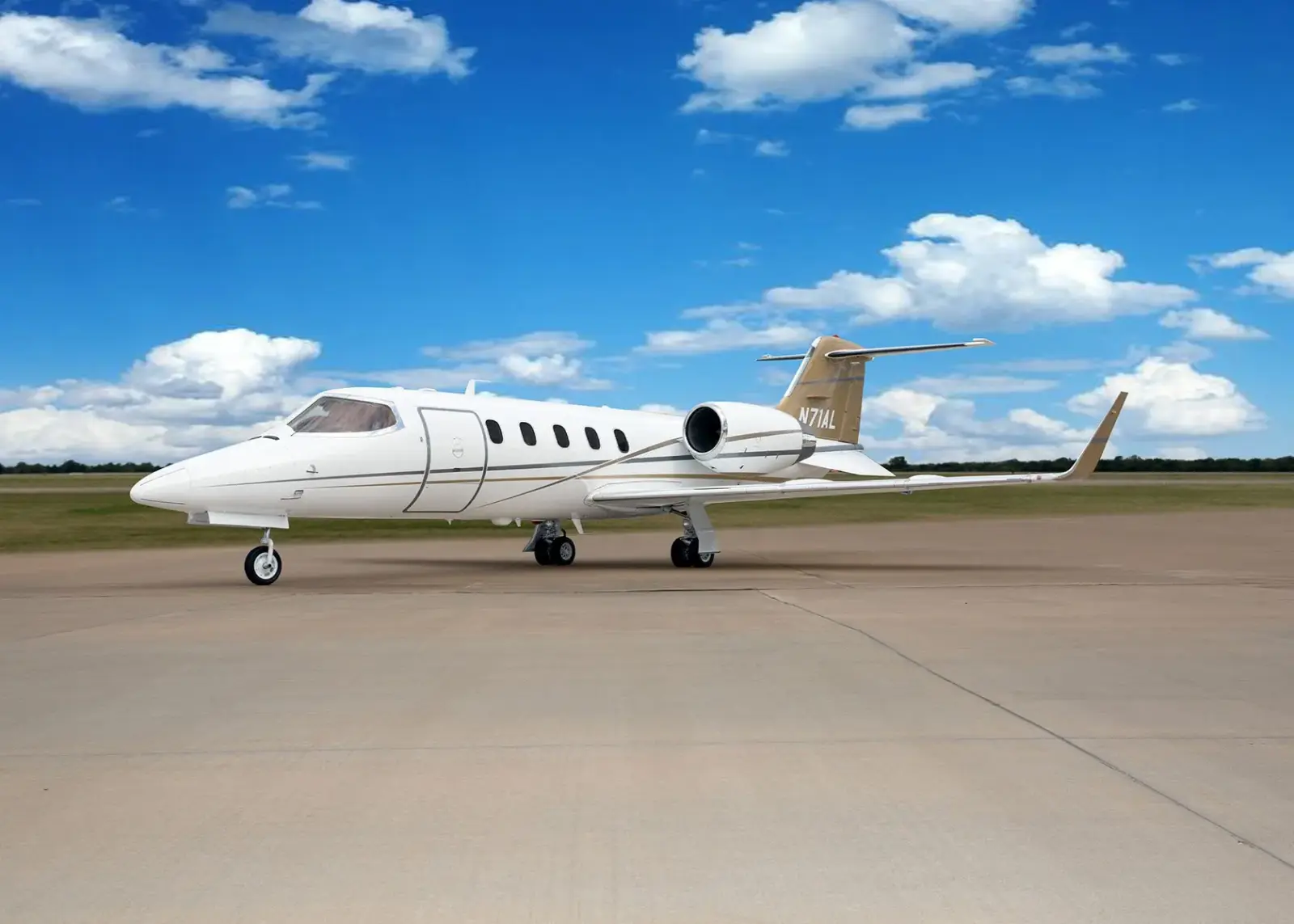 Bombardier Learjet 31A N71AL operated by T.K. Aero, exterior