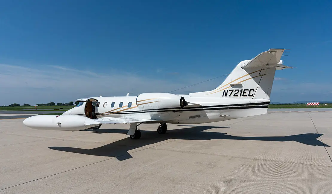 Bombardier Learjet 35A N721EC operated by East Coast Jets, Inc., exterior