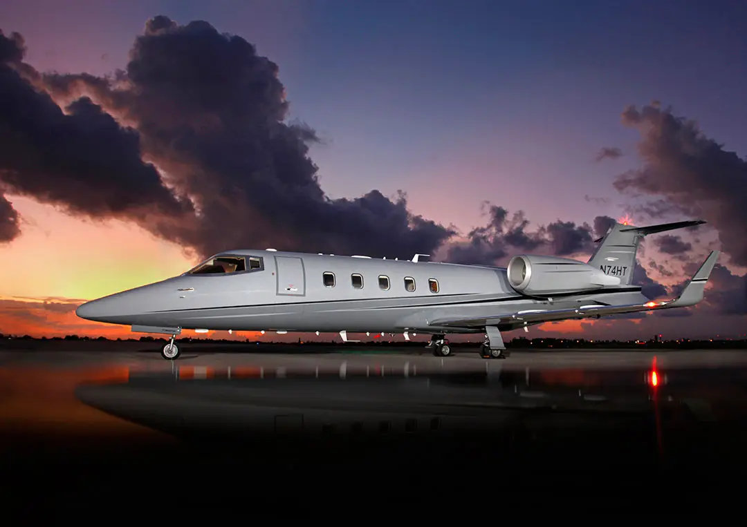 Bombardier Learjet 60 N74HT operated by American Jet International Corporation, exterior