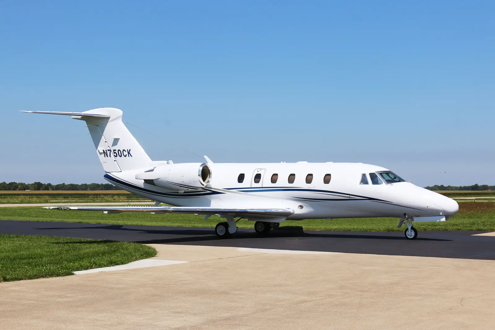 Cessna Citation VII N750CK operated by M&N Aviation, Inc., exterior