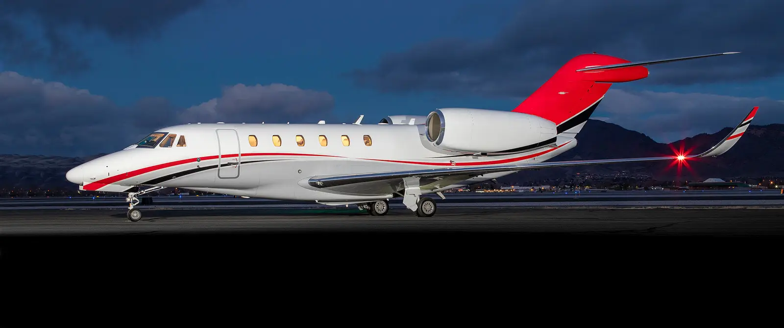 Cessna Citation X N750EC operated by Silver Air, exterior