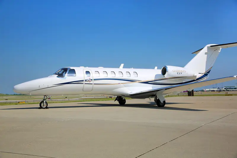 Cessna Citation CJ3 N770JS operated by FlyExclusive International, exterior