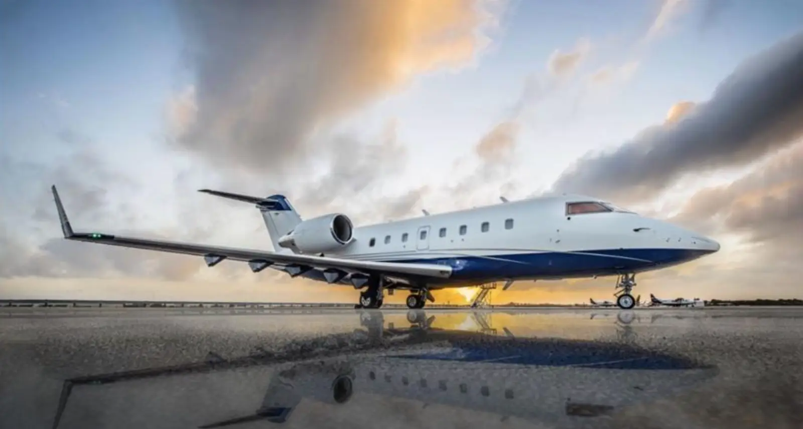 Bombardier Challenger 604 N777MV operated by A-ok Jets, exterior