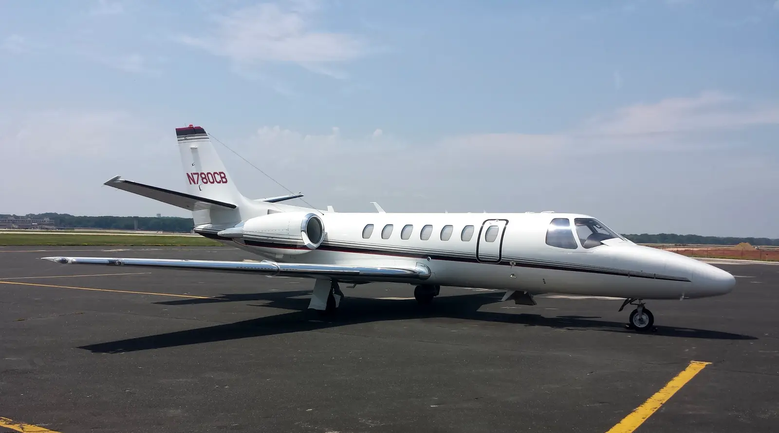 Cessna Citation Encore N780CB operated by Wisconsin Aviation, Inc., KUNU, exterior