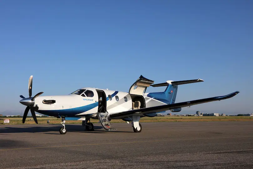 Pilatus PC-12/47 NG N783NG operated by Cutter Flight Management, Inc., exterior