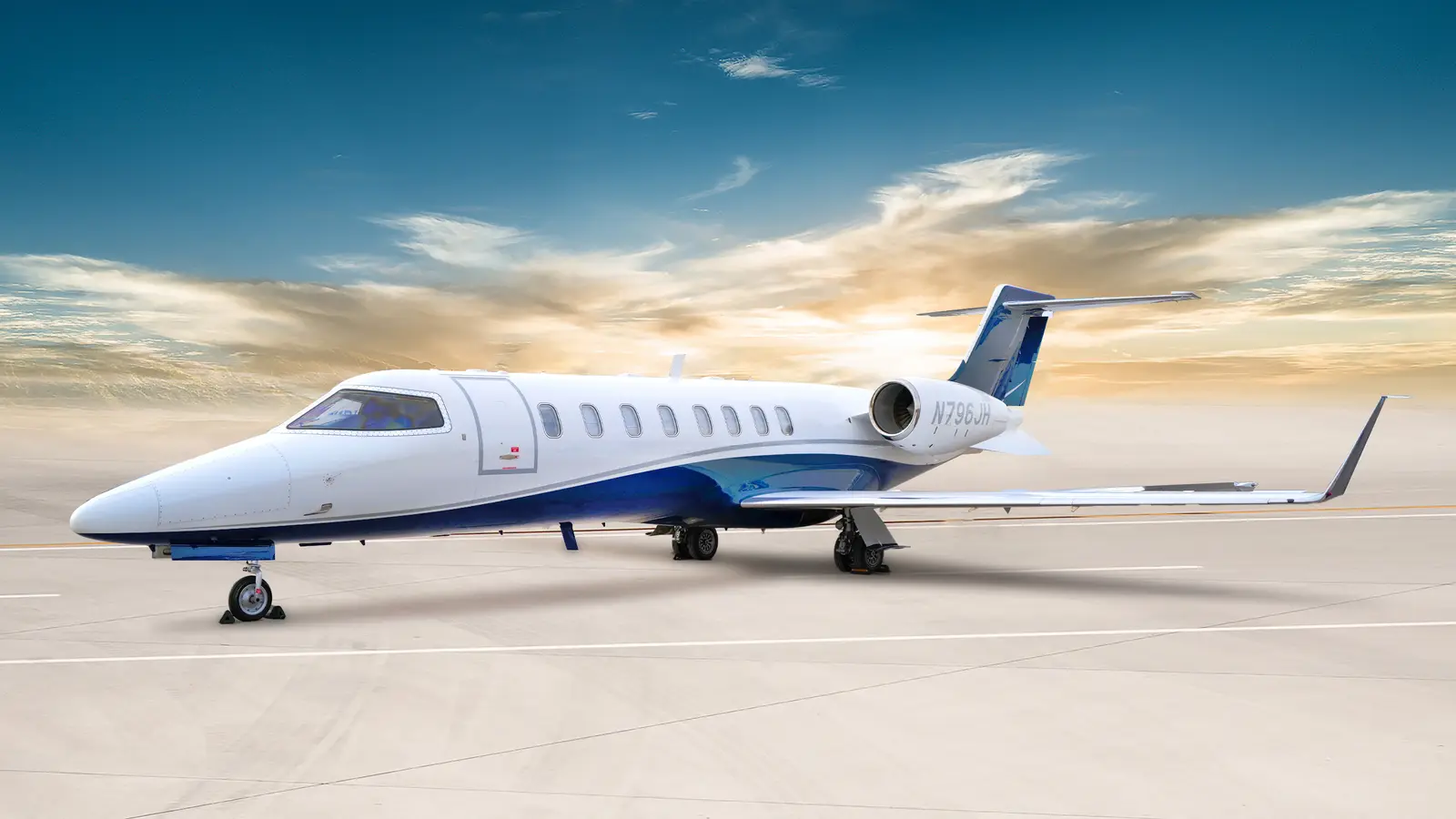 Bombardier Learjet 45XR N796JH operated by Cirrus Aviation Services, exterior