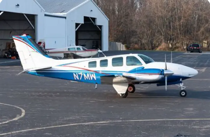Beechcraft 58 Baron N7MW operated by Axcess Air LLC, exterior