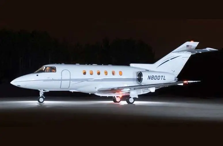 Beechcraft Hawker 800XP N800TL operated by M&N Aviation, exterior