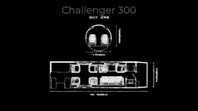 Bombardier Challenger 300 N808NC operated by Leviate Jet Management photo 5