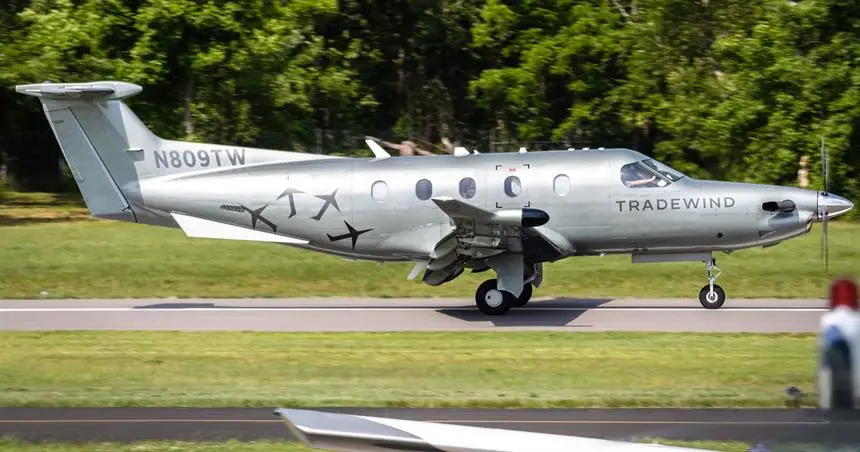 Pilatus PC-12/47 NG N809TW operated by Tradewind Aviation, exterior