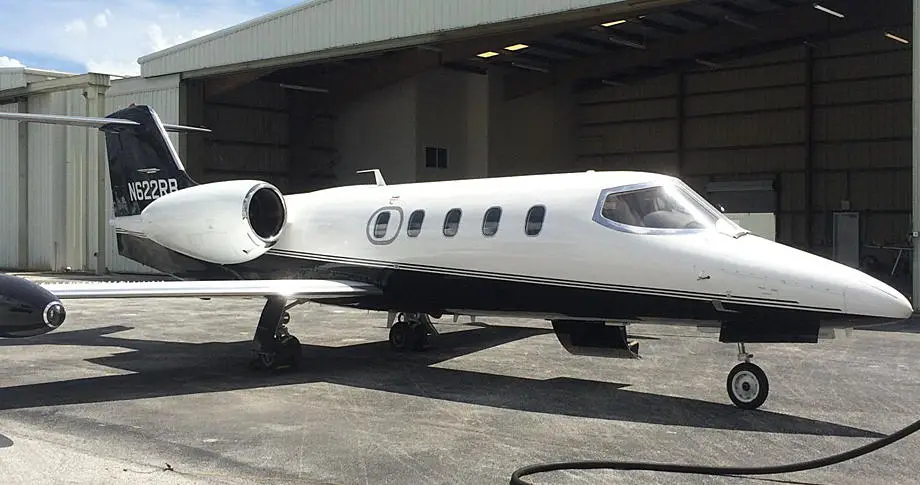 Bombardier Learjet 35A N80PG operated by Phoenix Air Group, Inc, exterior