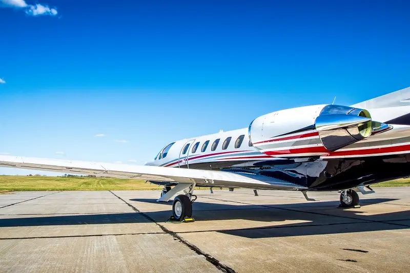 Cessna Citation Ultra N816SH operated by Silverhawk Aviation, Inc., exterior