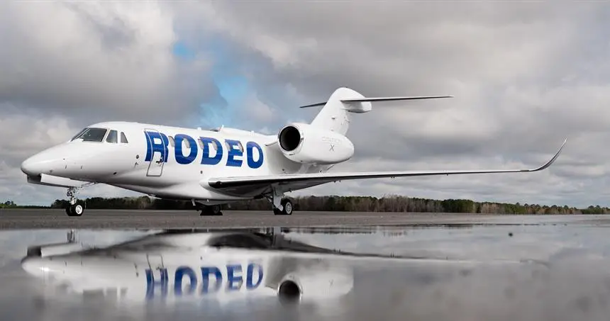 Cessna Citation X N818CF operated by Baker Aviation, LLC, exterior