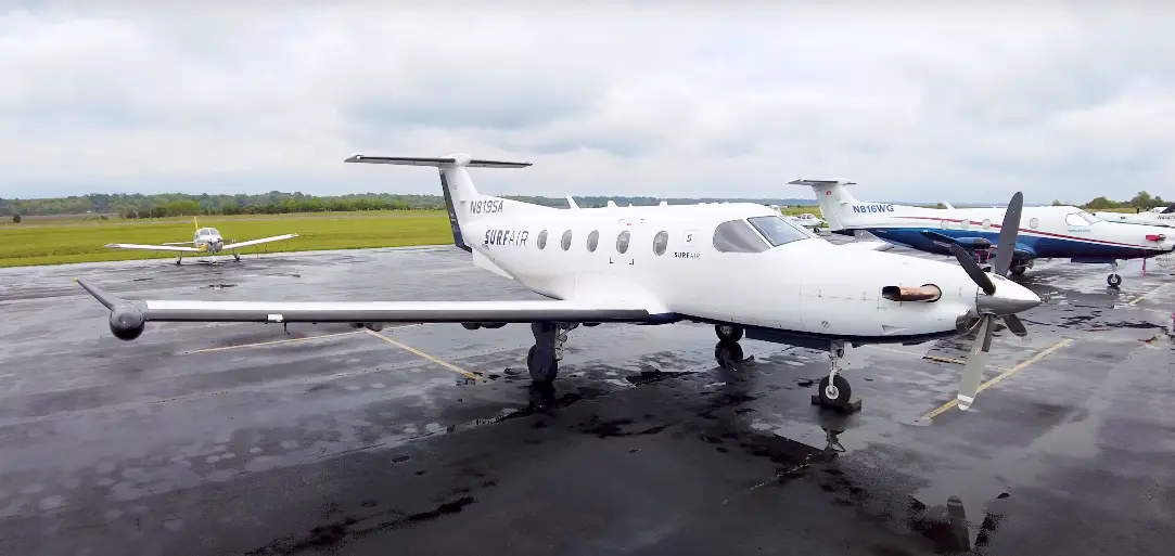 Pilatus PC-12/47 N819SA operated by AirStat, Inc., exterior