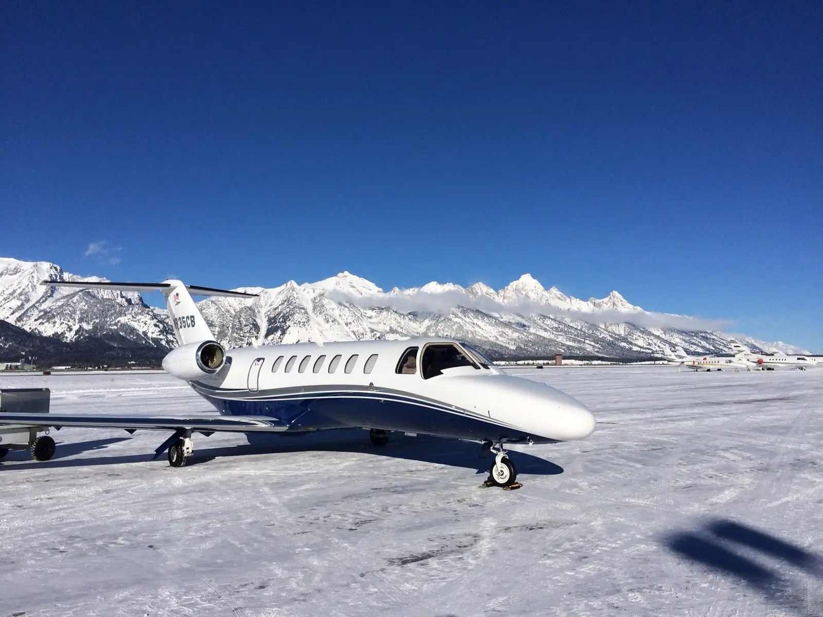 Cessna Citation CJ3 N835CB operated by Latitude 33 Aviation, LLC, KCRQ, exterior