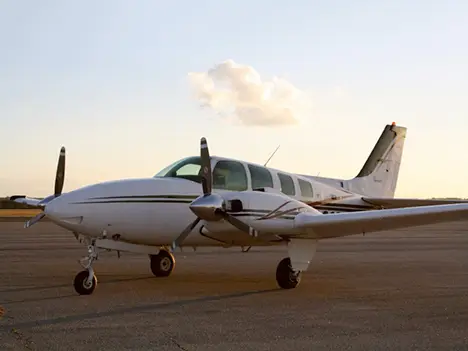 Beechcraft 58 Baron N83KK operated by Lowe Aviation Co Inc, exterior
