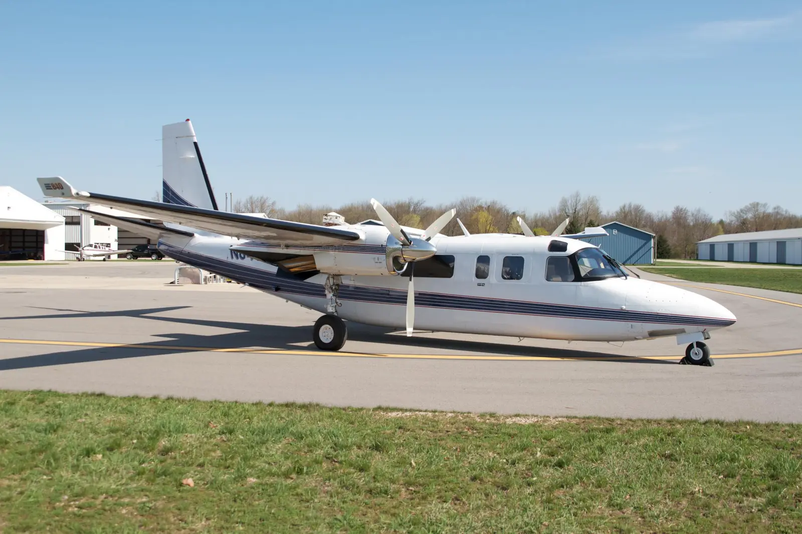 Aero Commander 690 N840TW operated by Clearwater Air, Inc., exterior