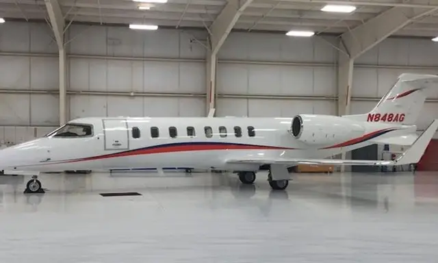 Bombardier Learjet 45 N848AG operated by Northern Jet Management, Inc., exterior
