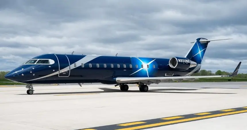 Bombardier Challenger 850 N850NB operated by Maine Aviation Aircraft Charter, LLC., exterior
