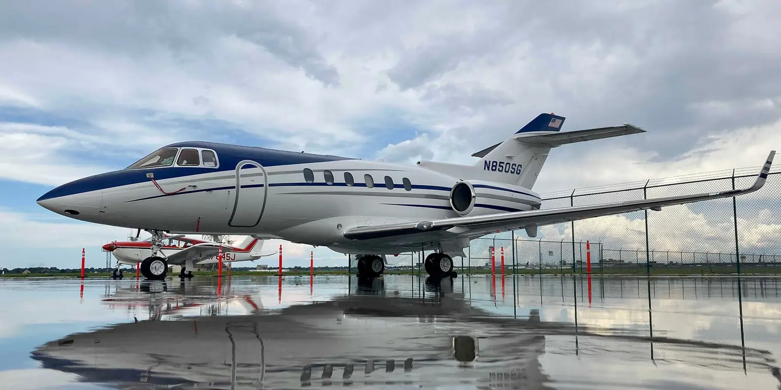 Beechcraft Hawker 850XP N850SG operated by Sky Quest, LLC, KCLE, exterior
