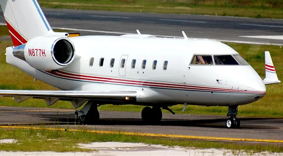 Bombardier Challenger 604 N877H operated by Jet-A, LLC, exterior