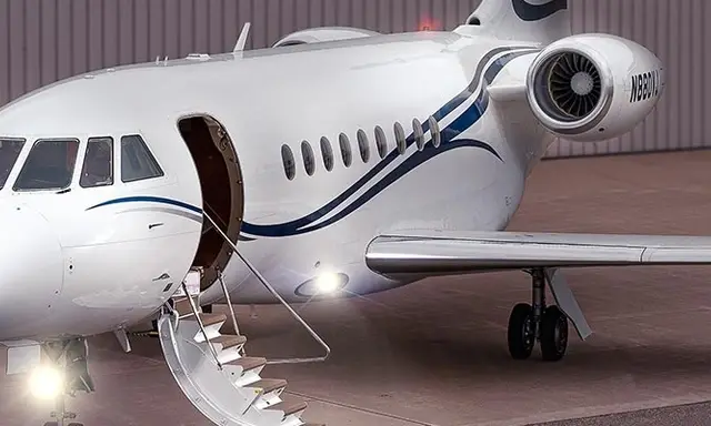 Dassault Falcon 2000EX N880VJ operated by 45 North Aviation, exterior