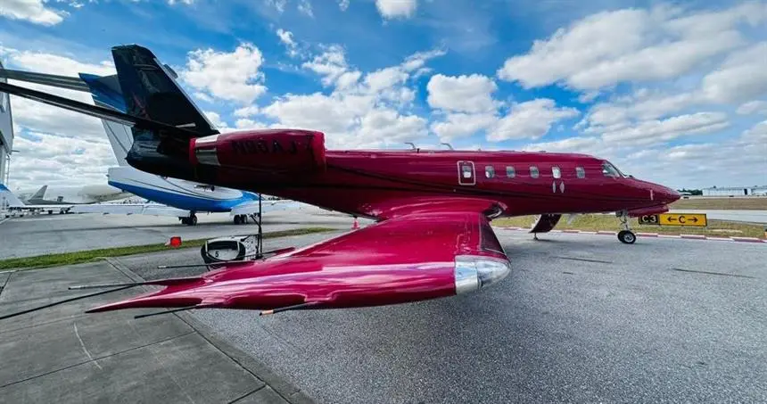 IAI Astra N90AJ operated by Jet Luxe, exterior
